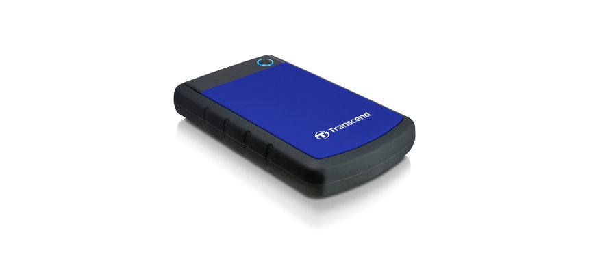 Transcend 1TB StoreJet 25H3 disque dur externe 1 To 5400 tr/min 2.5" Micro-USB B 3.2 Gen 1 (3.1 Gen 1) Noir, Bleu