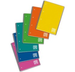Maxiquaderno One Color - A4+ - quadretto 4 mm - 80 fogli - 80 gr - spiralato - copertina PPL - Blasetti