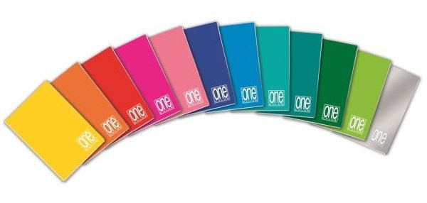 Blasetti One Color quaderno per scrivere A5 21 fogli Multicolore