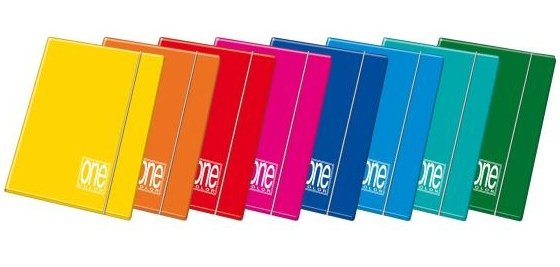 Cartella 3 lembi con elastico One Color - A5 - dorso 1 cm - colori brillanti - Blasetti