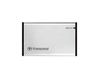 Transcend StoreJet 25S3 Boîtier disque dur/SSD Argent 2.5" Alimenté par port USB