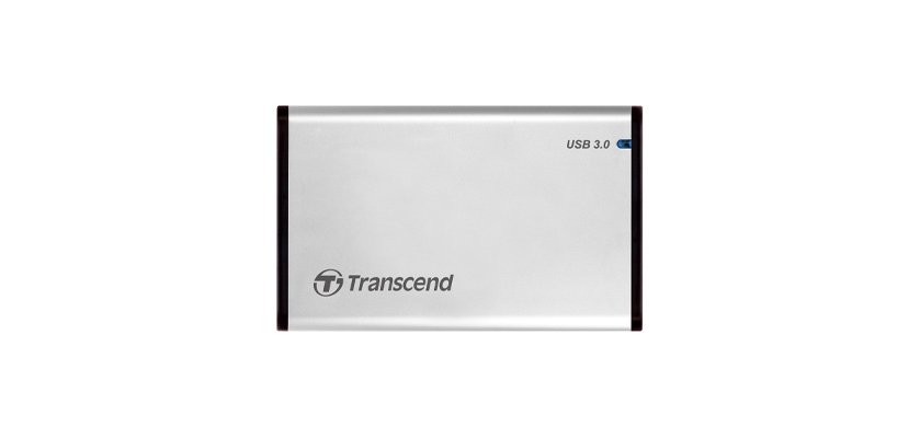 Transcend StoreJet 25S3 Boîtier disque dur/SSD Argent 2.5" Alimenté par port USB