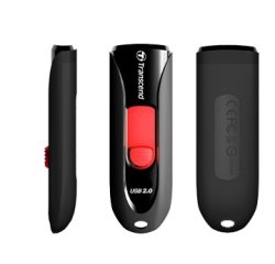 Transcend JetFlash 590 64GB unità flash USB USB tipo A 2.0 Nero