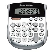 Calculatrice texas instruments bureau ti-1795sv addition soustraction mémoire pile solaire 140x121x26mm 110g