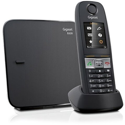 Gigaset E630 Teléfono DECT Identificador de llamadas Negro