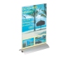 Présentoir de table A4 - socle en aluminium et plaque transparente - L212 x H323 x P85 mm