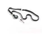 Lacets textile Durable avec enrouleur noir - Boîte 10