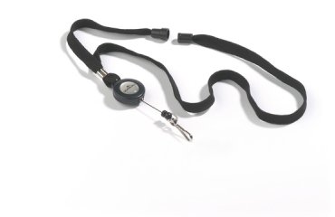 Boîte 10 Lacets textile avec enrouleur et cordon 80 cm - Noir