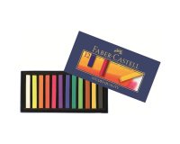 Pastel tendre faber-castell goldfaber studio carré 66mm coloris brillant intense bonne résistance lumière boîte 12u