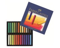 Pastel tendre faber-castell goldfaber studio carré 66mm coloris brillant intense bonne résistance lumière boîte 24u