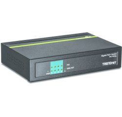 Trendnet TPE-TG50g Non-géré Gigabit Ethernet (10/100/1000) Connexion Ethernet, supportant l'alimentation via ce port (PoE) Noir