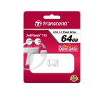 Transcend JetFlash 710S 64GB lecteur USB flash 64 Go USB Type-A 3.2 Gen 1 (3.1 Gen 1) Argent