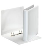 Classeur 2 anneaux cartonné Esselte personnalisable A5 - Dos 4 cm blanc