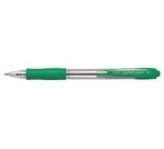 Stylo-bille pilot super grip g rétractable pointe fine coloris vert