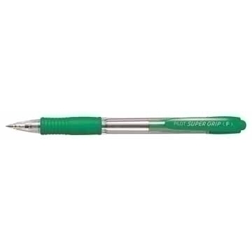 Stylo bille SUPER GRIP G rétractable pointe fine encre Verte