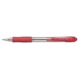 Stylo bille SUPER GRIP G rétractable pointe fine encre Rouge