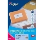 Étiquette adhésive apli agipa imprimante laser copieur 70x42mm boîte 2100 unités