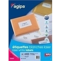 Étiquette adhésive apli agipa imprimante laser copieur 70x42mm boîte 2100 unités