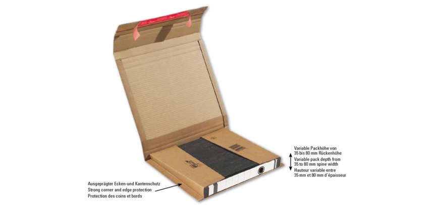 Etuis expedition colompac classeurs a4 320x290x35-80mm