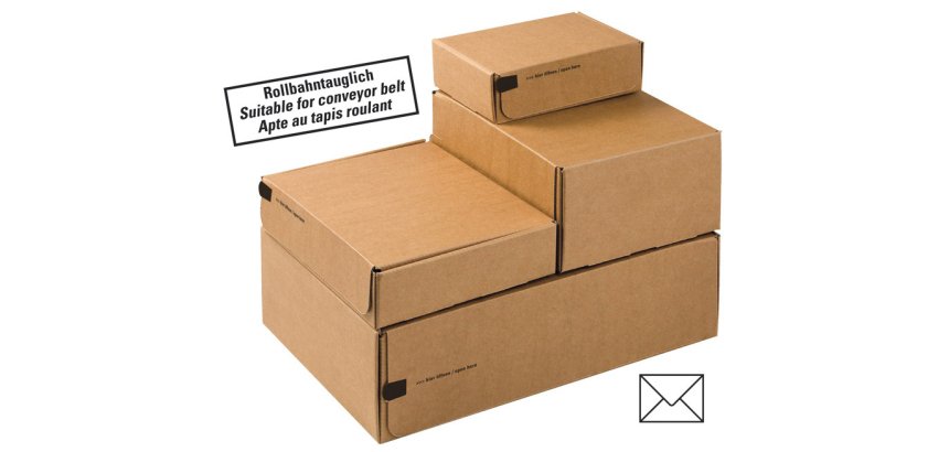 Boîte d'expédition postale MODULBOX, fermeture autocollante L14xH10,1xP4,3cm