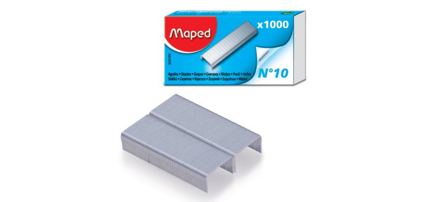 Agrafes No. 10, petit paquet, zingué