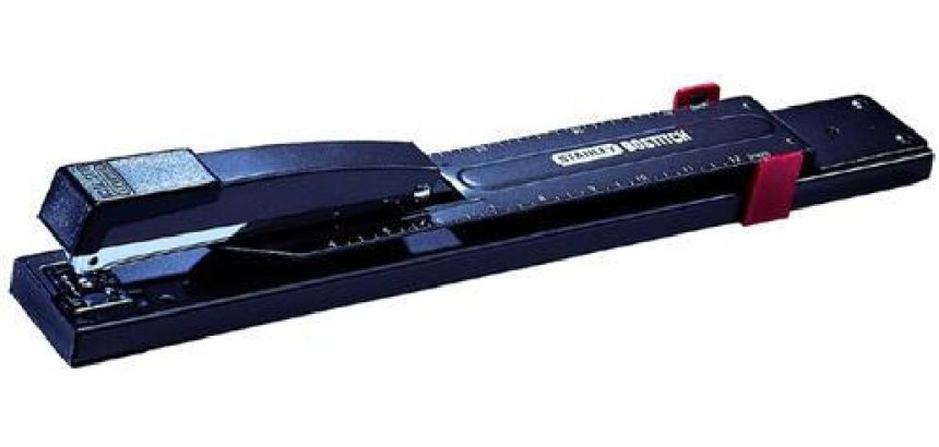 Agrafeuse bostitch long bras 440lr 60x55x430mm 25 feuilles agrafes 24/6 et 26/6 coloris noir