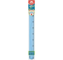 Maped Flex 400 mm Plastica Blu, Translucent 1 pz