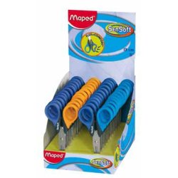 Ciseaux maped sensoft lames acier bouts ronds anneaux flexibles souples