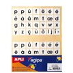 Sachet de 5 feuilles de gommettes alphabet Agipa