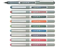 Roller uniball eye pointe metal ecriture moyenne 0,5mm  encre fluide resiste temps    eau solvants coloris rose