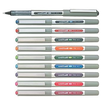 Feutre uniball eye ub157 encre liquide pigmentation régulateur débit double niveau encre visible vert pointe 0,7mm