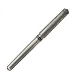 Stylo-bille uniball signo broad écriture large 0.8mm pointe 1mm grip caoutchouc encre gel résistant eau lumière argent
