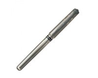 Stylo-bille uniball signo broad écriture large 0.8mm pointe 1mm grip caoutchouc encre gel résistant eau lumière argent