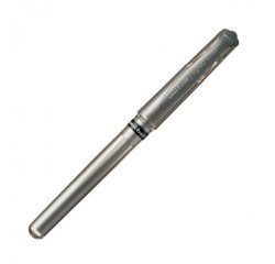 Stylo-bille uniball signo broad écriture large 0.8mm pointe 1mm grip caoutchouc encre gel résistant eau lumière argent