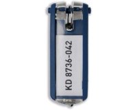 Portachiavi Key Clip - blu - Durable - conf. 6 pezzi