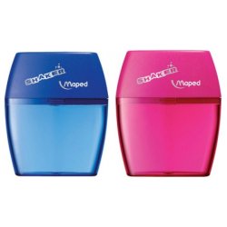 Taille-crayons Shaker 2 trous - coloris Vert, Bleu, Rose