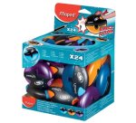 Taille-crayon Galactic, en plastique, présentoir de 24