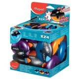 Taille-crayon Galactic, en plastique, présentoir de 24