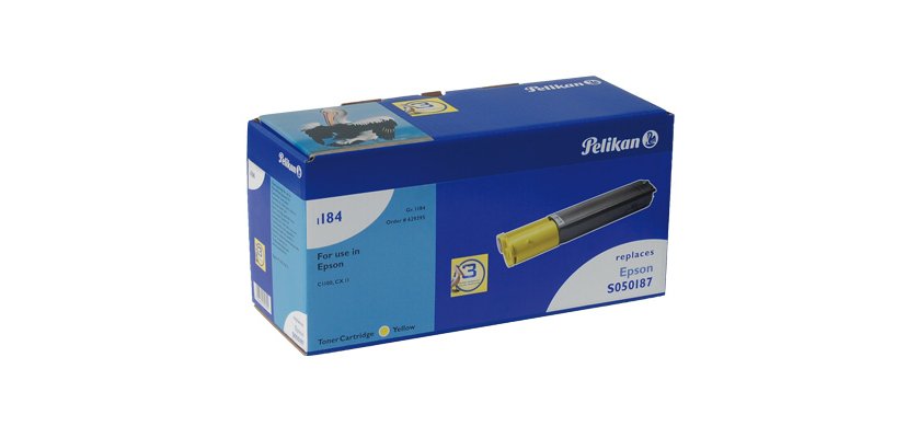 Toner laser compatible pelikan epson 0187 jaune