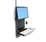 Ergotron StyleView® Vertical Lift, High Traffic Areas 61 cm (24") Muur Zwart