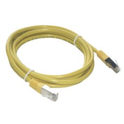 MCL Cable RJ45 Cat5e 10m Yellow câble de réseau Jaune