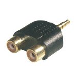 MCL 3.5mm / 2xRCA Adapter Noir