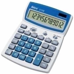 Calculatrice de bureau 212X Écran LCD à 12 chiffres écran à inclinaison réglable IB410161