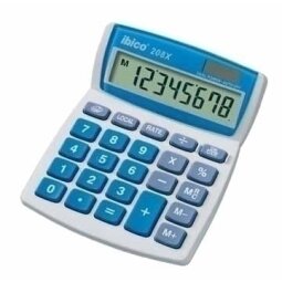 Blister calculatrice de bureau 208X Écran LCD à 8 chiffres, écran à inclinaison réglable IB410147