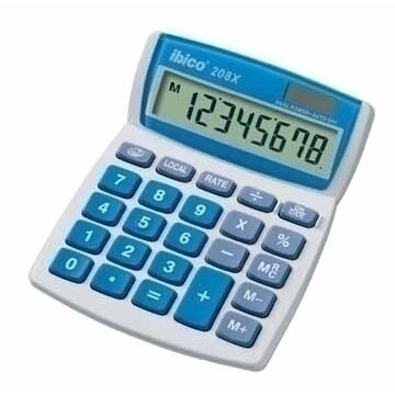 Blister calculatrice de bureau 208X Écran LCD à 8 chiffres, écran à inclinaison réglable IB410147