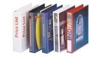 Classeur 4 anneaux cartonné Esselte personnalisable A4 maxi - Dos 6,5 cm blanc