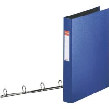 Classeur 4 anneaux cartonné Esselte Vivida A4 - Dos 4 cm bleu