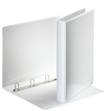 Classeur 4 anneaux cartonné Esselte personnalisable A4 - Dos 3,5 cm blanc