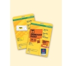 Badges autocollants, 63,5 x 29,6 mm, blanc