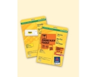 Badges autocollants, 63,5 x 29,6 mm, blanc